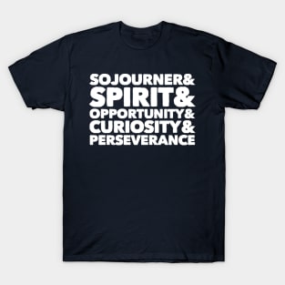 Sojourner & Spirit & Opportunity & Curiosity & Perseverance T-Shirt